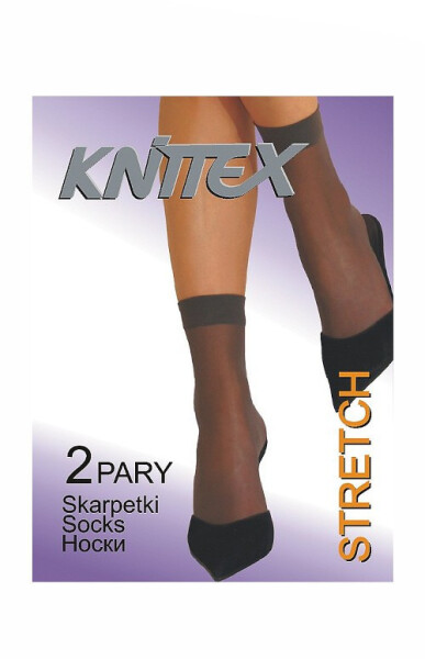 Dámské silonkové ponožky Knittex Stretch A'2 grafit univerzální