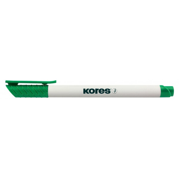 Popisovač na bílé tabule KORES K-Marker Whiteboard tenký zelený