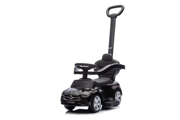 Mamido Dětské odrážedlo auto s vodící tyčí Mercedes černé