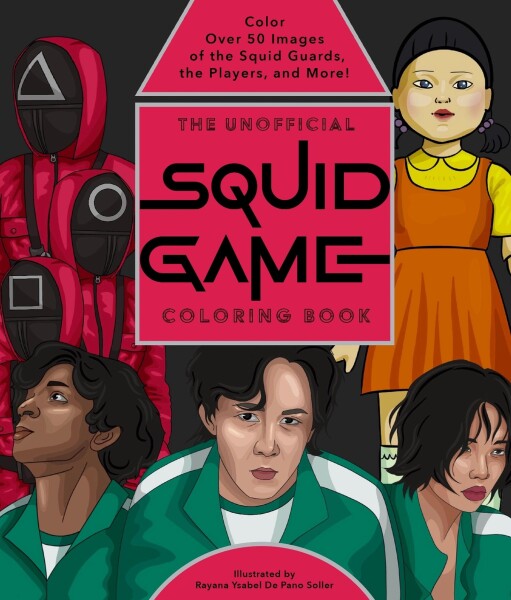 Squid Game, antistresové omalovánky, Rayana Ysabel de Pano Soller
