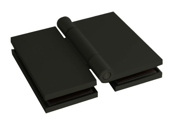 Pant pro saunové dveře Sentiotec (sklo/sklo), černý