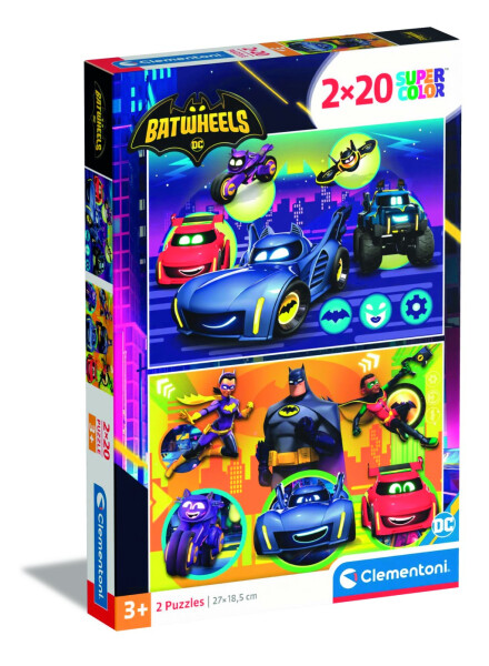 Puzzle Batwheels 2x20 dílků - Clementoni