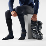 Unisex merino lyžařské ponožky SMARTWOOL Ski Targeted Cushion OTC Socks, Black velikost: 42-45 (L)