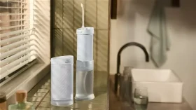 Philips Sonicare Compact Flosser 1000 HX3333/24 modrá / Ústní sprcha / akumulátorová / 250 ml / výdrž až 14 dní (HX3333/24)