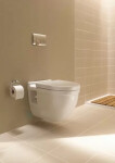DURAVIT - Starck 3 Závěsné WC s plochým splachováním, bílá 2201090000