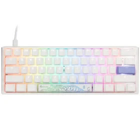 Ducky One 3 Classic Mini Cherry MX-Red bílá / herní klávesnice / podsvícená / mechanická / drátová USB-C / US (DKON2161ST-RUSPDPWWWSC1)