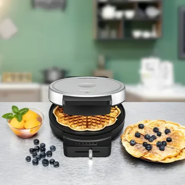 Rommelsbacher WA 850 černá/stříbrná / Vaflovač / 850 W / tvar srdce (WA 850)