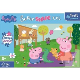 Trefl Puzzle Super Shape XXL Prasátko Peppa: Hraní s bráškou 60 dílků