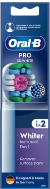 Oral-B EB18-RX 3D White - 2ks / Náhradní hlavice (EB18pRX 3DWhite 2 szt.)