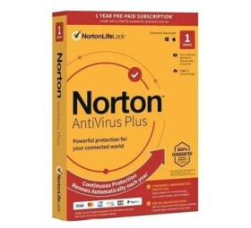 Norton AntiVirus Plus - licence na předplatné (1 rok) - 1 zařízení / cloudové úložiště 2 GB - stažení - ESD (21394730)