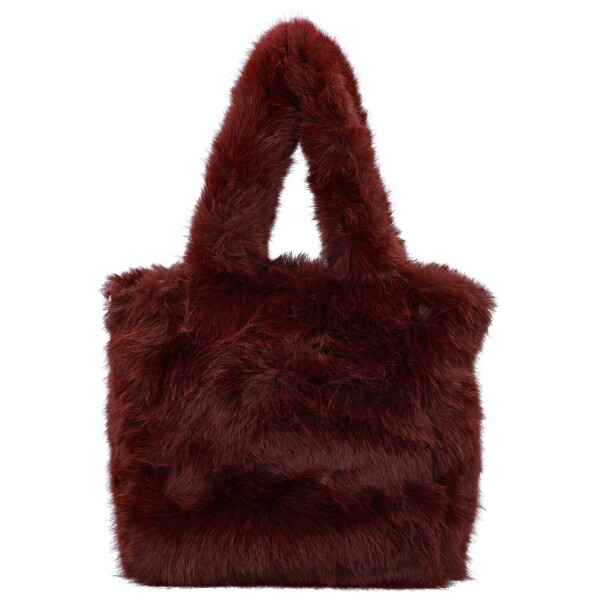 Stylová dámská plyšová kabelka do ruky Arianda, vínová