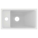 IDEAL STANDARD - Tempo Umývátko 37x21 cm, bez přepadu, 1 otvor pro baterii vlevo, bílá E211301