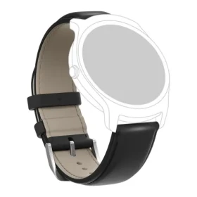 TicWatch Leather Watch Strap BK / náhradní řemínek / kožený / černá (TWLBK)