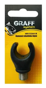 Graff Gumová rohatinka Aqua Černá (HR17244-B)