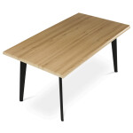 Jídelní stůl 160x90cm, mdf, divoký dub, HT-F4416 OAK