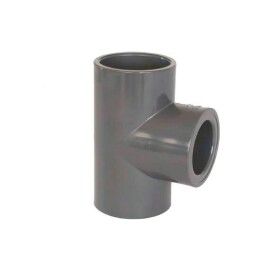 Aquaram PVC tvarovka - T-kus 90° redukovaný 40 x 20 mm, DN=40/20 mm, d=50 mm, lepení / lepení