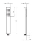 DEANTE - Hiacynt chrom - Sprchový sloup, se sprchovou baterií NAC_01QM