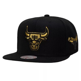 Mitchell & Ness Pánská kšiltovka Chicago Bulls NBA Black and Gold Snapback