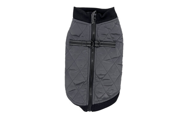 Shield zimní bunda pro psa na ZIP Barva: Šedá, Délka zad (cm): 36, Obvod hrudníku: 40 - 44 cm