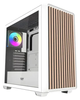 DarkFlash DS900WD bílá / Skříň / ATX / M-ATX / ITX / tvrzené sklo / 4× ARGB ventilátor (DS900WD Fans_White)