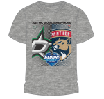 Outerstuff Dětské tričko NHL Global Series 2024 Finland Dallas Stars vs Florida Panthers Match-Up Graphic Tee Velikost: Dětské let)