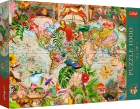 TREFL Puzzle Premium Plus Tea Time: Antická mapa světa