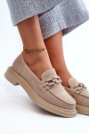Semišové dámské mokasíny S.Barski HX52-222 Béžová 39