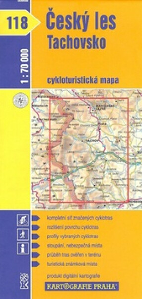1: 70T(118)-Český les, Tachovsko (cyklomapa)