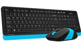 A4tech set bezdrátové klávesnice a myši, černá/modrá