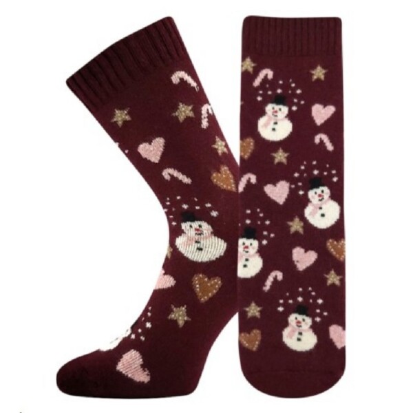 Ponožky EMILY dámské Voxx vínové