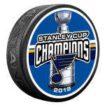Mustang Puk St. Louis Blues NHL Stanley Cup Champions Puck Stand