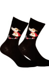 Vzorované pánské ponožky PERFECT MAN-CASUAL černá 42-44