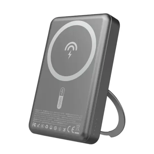 Dudao K28 10000mAh šedá / Powerbanka / MagSafe s pouzdrem a stojánkem / 22.5W (188196)