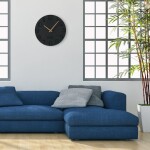 DumDekorace Stylové nástěnné hodiny kulaté o průměru 30 cm