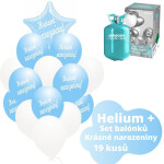 Helium set - světlemodré balónky KRÁSNÉ NAROZENINY - Balonky.cz Helium set - světlemodré balónky KRÁSNÉ NAROZENINY - Balonky.cz