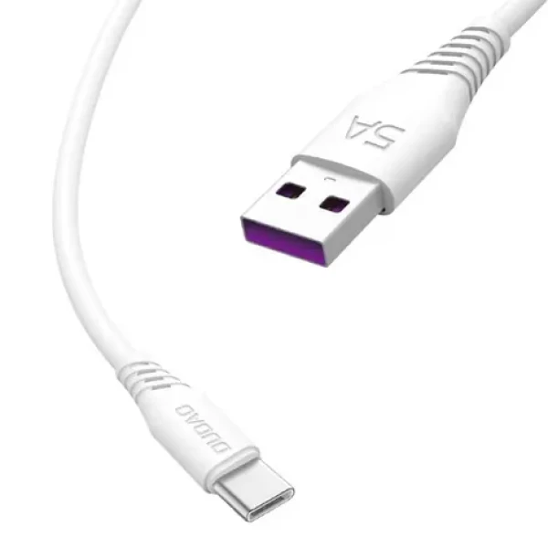 Dudao Datový kabel L2T / USB-C / 5A / 2 m / bílá (55620)