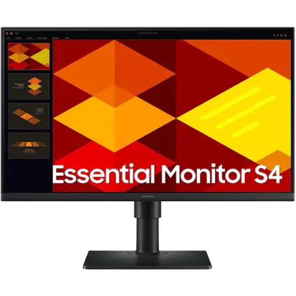 24" SAMSUNG Essential S4 S24D406GAU černá / IPS / 1920x1080 / 16:9 / 5ms / 1000:1 / 250cd-m2 / HDMI + DP / VESA (LS24D406GAUXEN)
