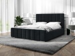 FRONTI Postel MODEL 12 200x200 černá - MAGIC VELVET 2219