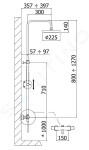 PAFFONI - Sprchové sety Sprchový set Mini Birillo 225 s termostatem, černá mat ZCOL638LIQNO