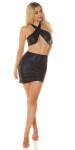 Sexy Wetlook crop top 20823 - Koucla UNI bordó