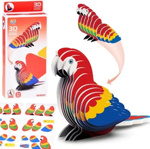 JOKOMISIADA 3D puzzle Papoušek