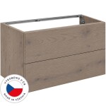 CERANO - Koupelnová skříňka pod umyvadlo Adele - TIP-ON otevírání - dub Cannolo Cremona - 80x60x44,8 CER-115172