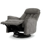 Polohovací křeslo, šedá, látka, TV-H9327 GREY2