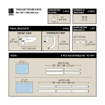 Stříbrná roztažitelná dvojitá garnýž 168-365 cm Umbra TWILIGHT pro zatemňovací závěsy
