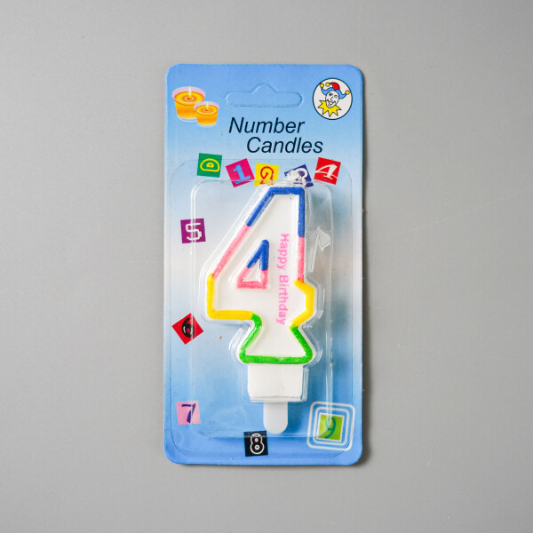 Dortová svíčka duhová č.4