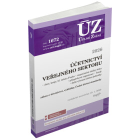 ÚZ č. 1672 - Účetnictví veřejného sektoru (obce, kraje, příspěvkové organizace, organizačn