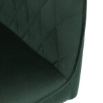 Jídelní židle, zelená, sametová látka, DCH-215 GRN4