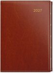 Denní diář 2027 Ctirad s výsekem Premier A5 hnědá