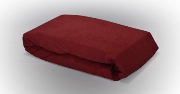 Stanex Froté napínací prostěradlo vínové ROZMĚR: (š/d/v) 140 x 200 x 20 cm