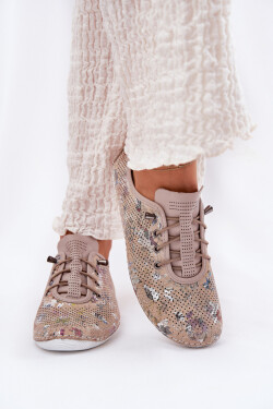 Dámské Polobotky Z Přírodní Kůže Vzorované Artiker 56C2689 Béžové 37